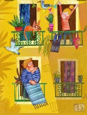 Мастер‑класс "Иллюстрация с соседями на балконе"