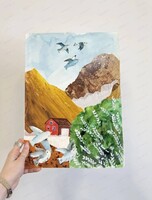 Мастер‑класс "Пейзаж в стиле коллажа"