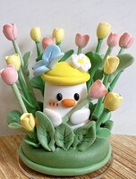 Семейный мастер-класс по лепке из пластилина "Гусенок"