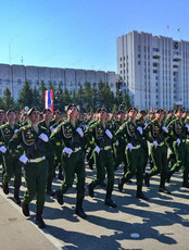 Военный парад, посвященный 81-й годовщине Победы