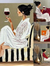 Мастер-класс по живописи "Женские радости"