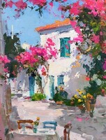 Мастер-класс по масляной живописи "Итальянский дворик"