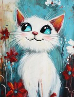 Мастер-класс "Белая кошечка"