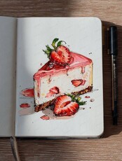Мастер-класс по акварели "Кусочек лета"