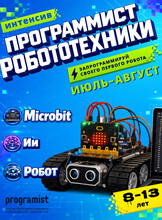 Летний интенсив для детей 8-13 лет "Программист робототехники"