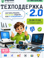 Летний интенсив для детей 8-13 лет "Специалист Техподдержки 2.0"