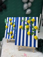 Мастер-класс по созданию картины с 3D-эффектом "Лимоны"