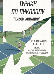Первый городской турнир по малому теннису (пиклболу) "Кубок Авиации"