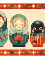 Рисование на Android: Матрешки