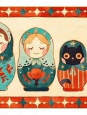 Рисование на Android: Матрешки