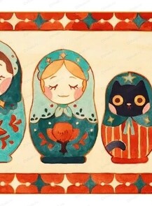 Рисование на Android: Матрешки