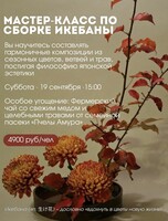 Японский мастер-класс по Икебане