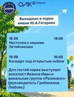 Выходные в парке имени Ю. А. Гагарина
