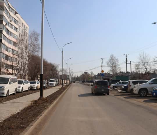 Завершается реконструкция дороги на улице Выставочной в Хабаровске (ФОТО)